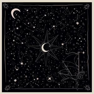 Constellations sur fond noir EN PRECOMMANDE