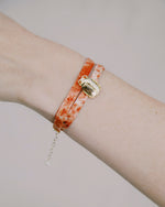 Charger l&#39;image dans la galerie, Bracelet soie double tour fin
